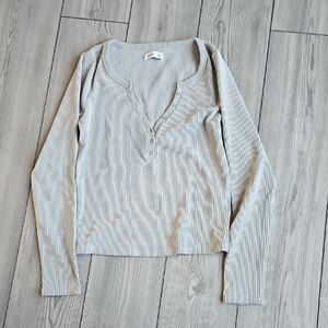 HOLLISTER ribbed henley